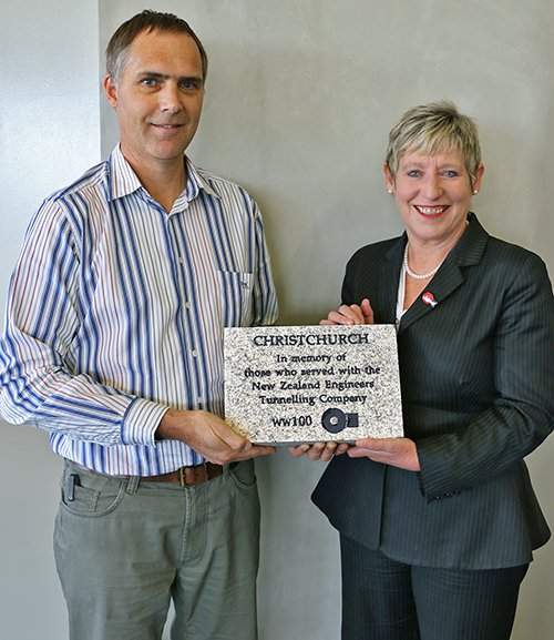 Lianne Dalziel Christchurch Mayor and Dr David Richards