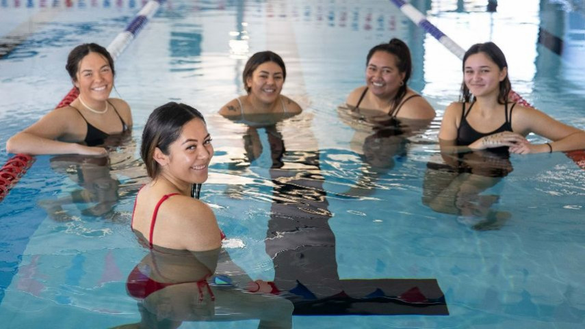 A group of women of different ethnicities enjoying some time in a swimming pool. Source: CCC website.