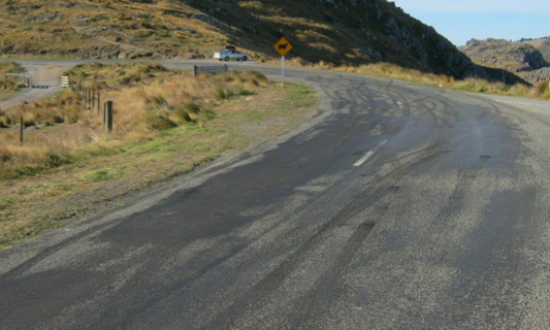 Summit Road showing burnouts