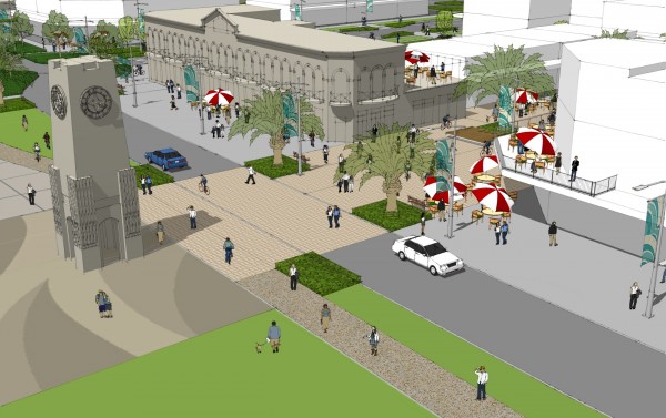 Artists impression of Marine Parade and New Brighton Mall following upgrades