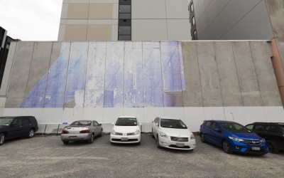 Image of Ibis wall where mural will go