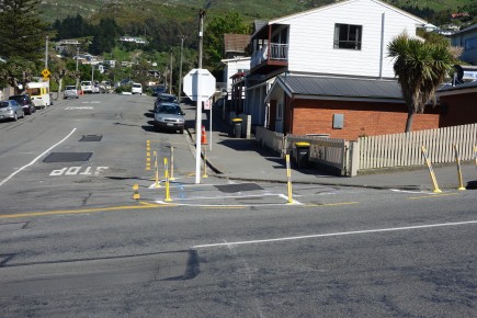 Temporary crossing on Winchester Street