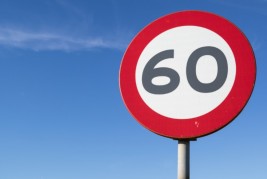 60km/h speed sign