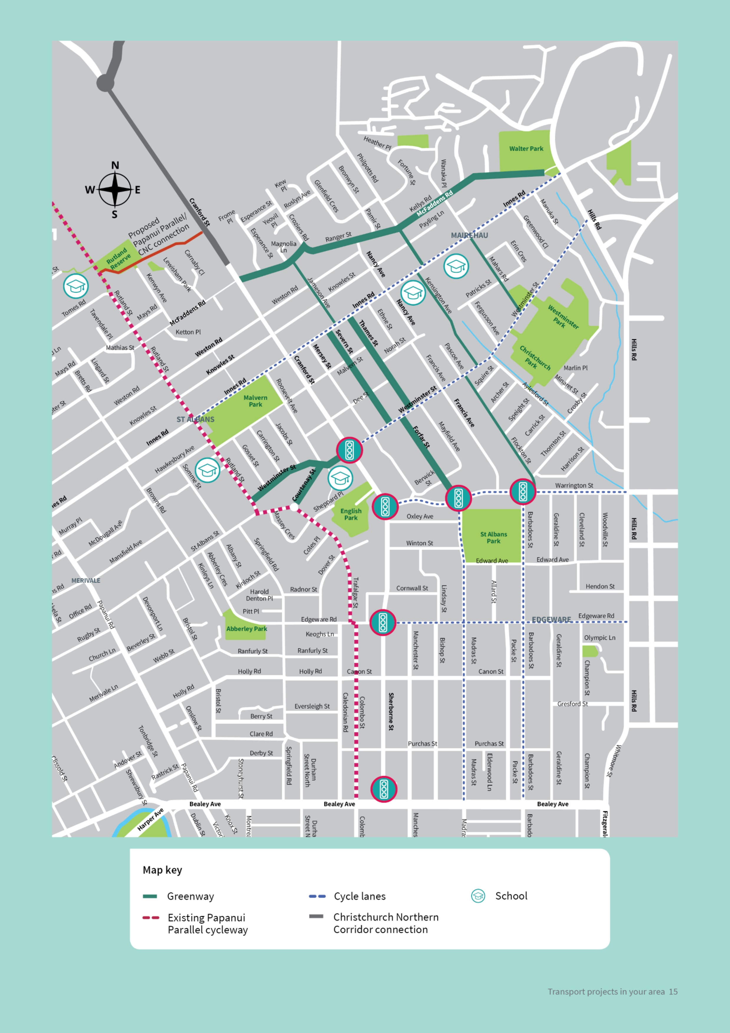 Cycleway map
