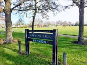 St Albans Park sign