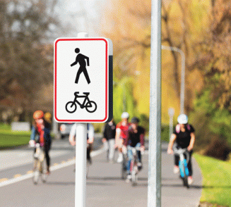 Shared cycleway