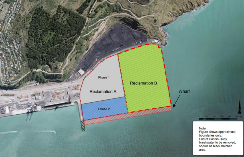 Te Awaparahi Bay Reclamation Project overall site map