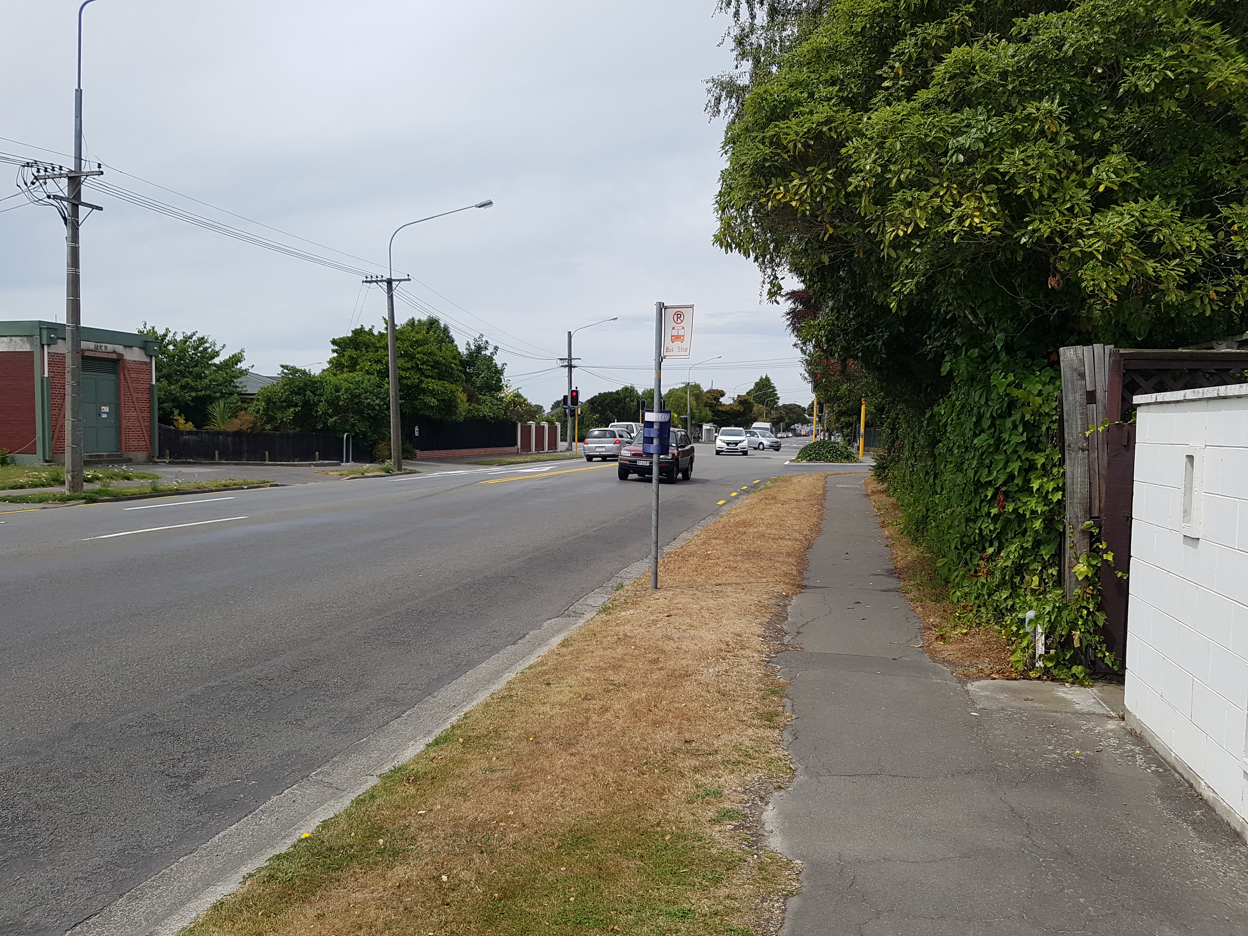 Existing bus stop on Wairakei Road to be marked out