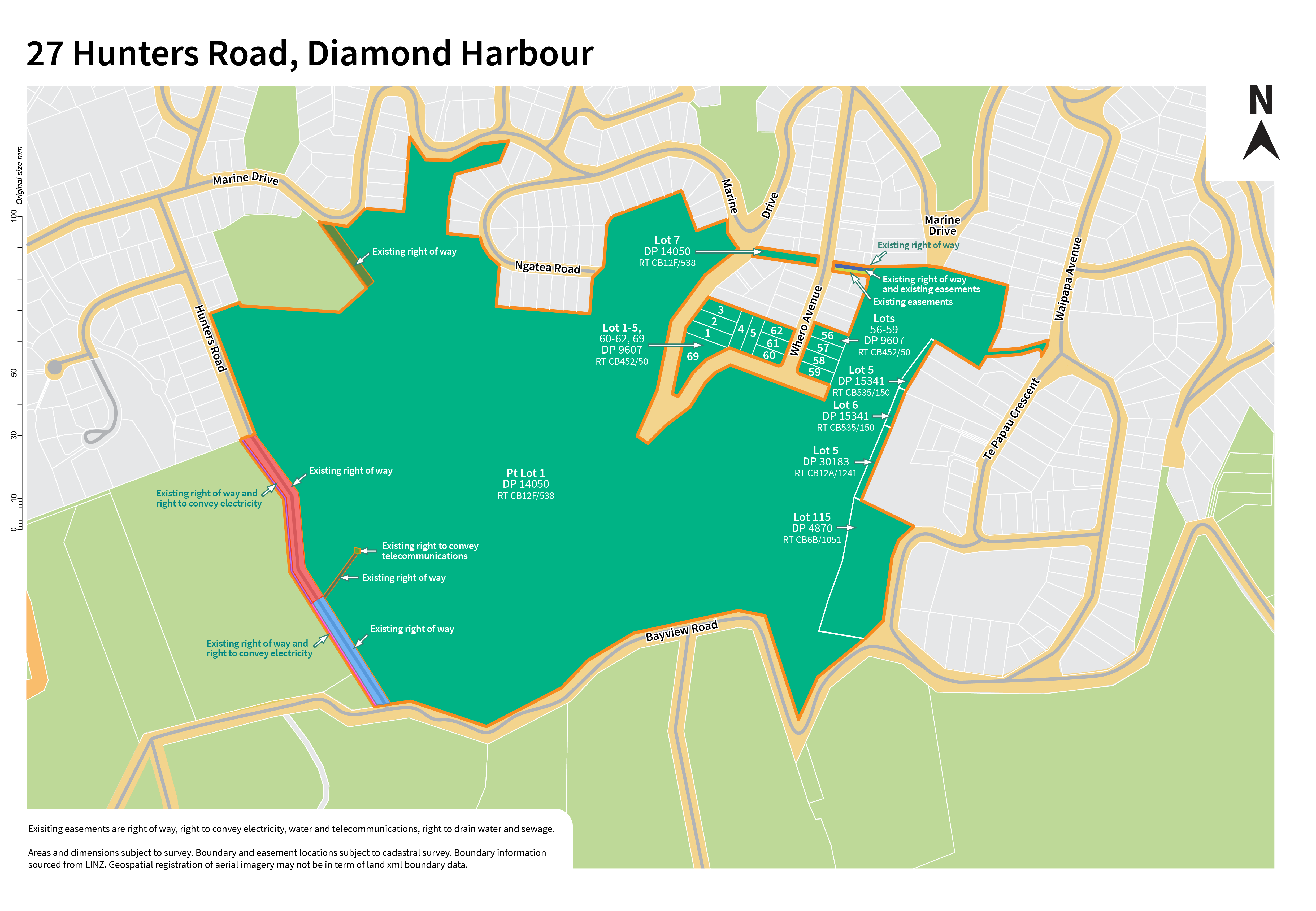 Hunters Road and Whero Avenue land sale proposal plan