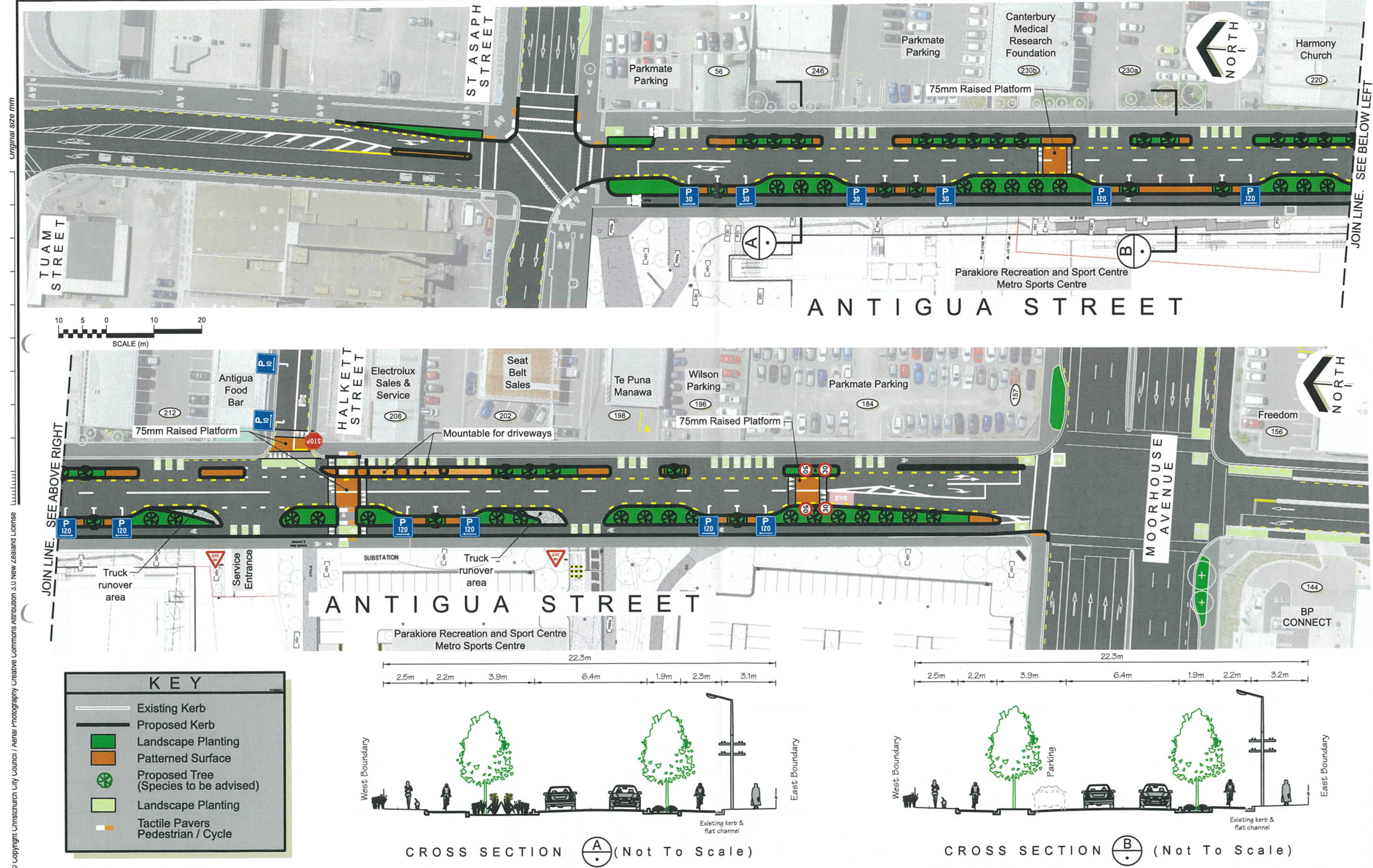 Antigua Street cycleway connection