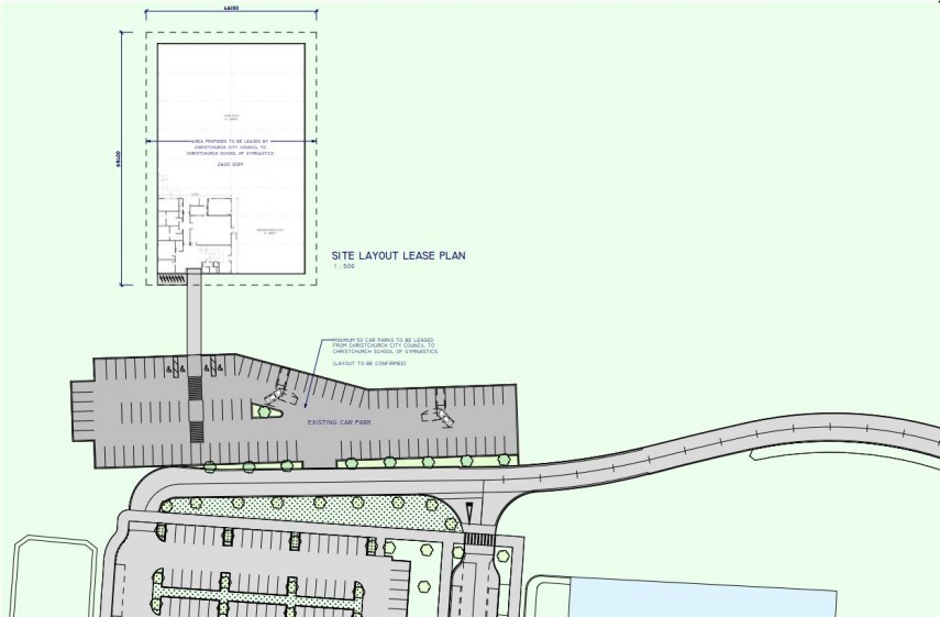 Close up of proposed lease area