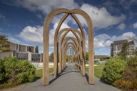 The arches in The Commons by Victoria Square