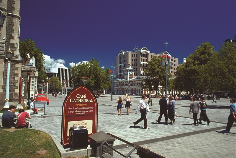 Cathedral Square in the late 1990s