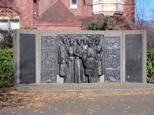 A photo of the Kate Sheppard memorial