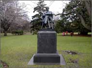 A photo of the Moorhouse statue
