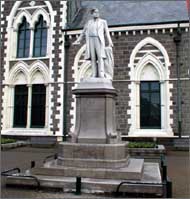 A photo of the Rolleston statue