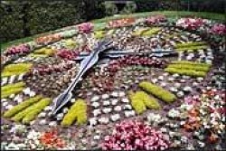 A photo of the floral clock