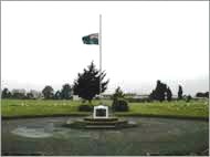 A photo of the Ruru Lawn cemetery war memorial