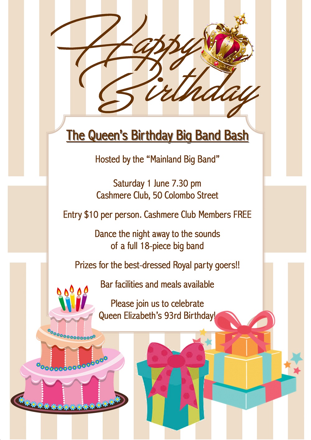 Free Printable Queen Band Birthday Party Takume