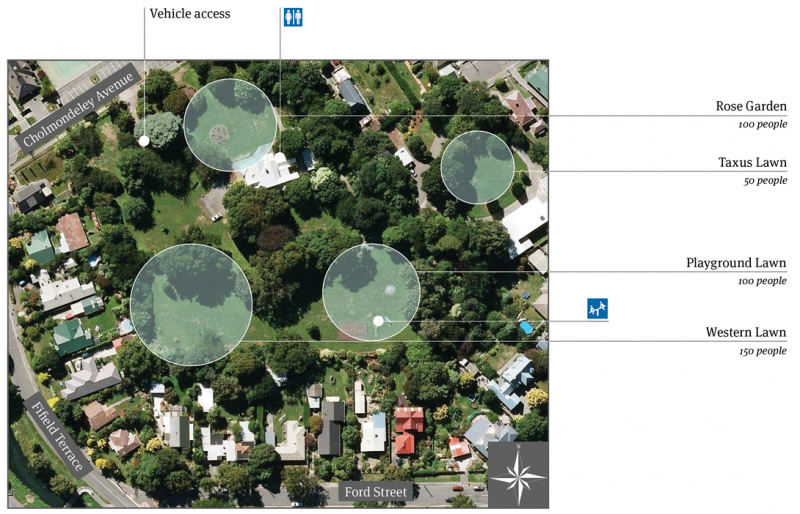 Risingholme Park Wedding Location Map