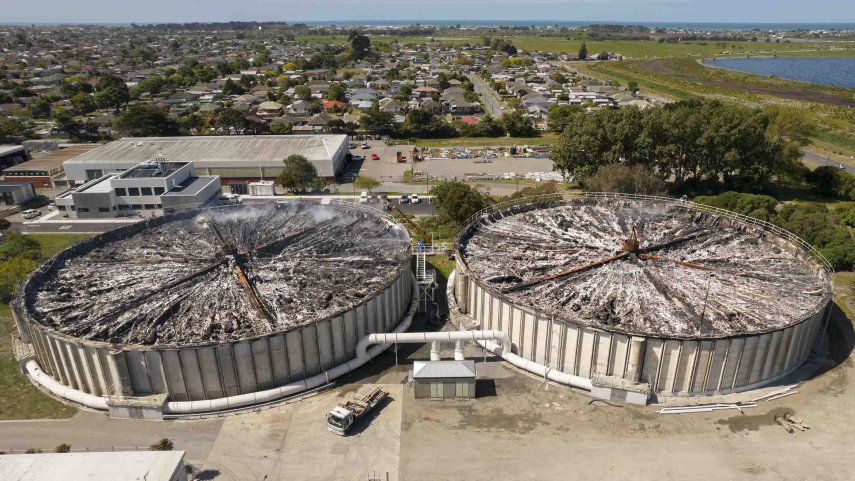 Christchurch wastewater treatment plant fire : Christchurch City Council