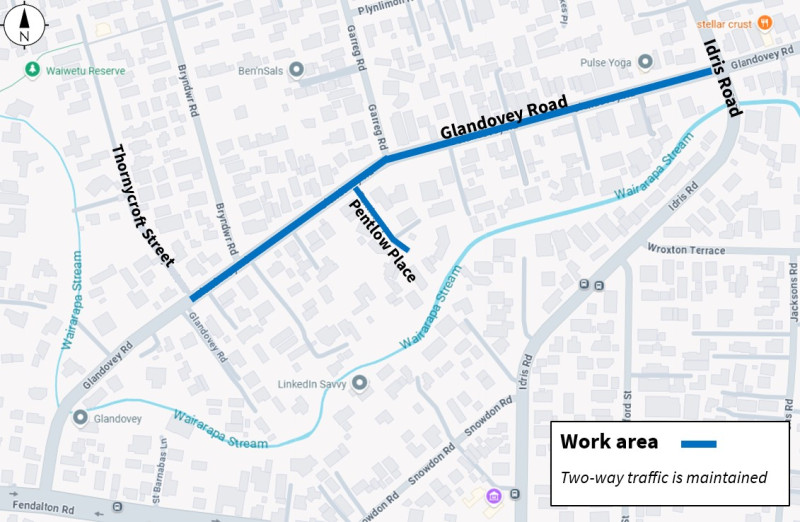 Glandovey watermain renewal map