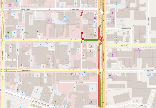 Fitzgerald Ave Tuam St works Nov 2021