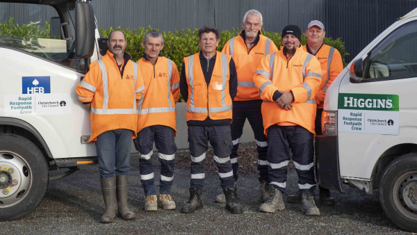Rapid response to fixing Christchurch footpaths